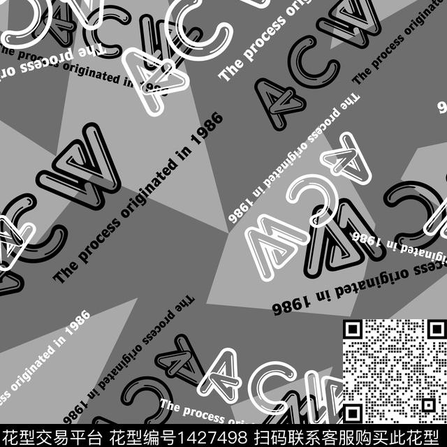 ACW6007.jpg - 1427498 - 字母 几何 男装 - 传统印花花型 － 男装花型设计 － 瓦栏