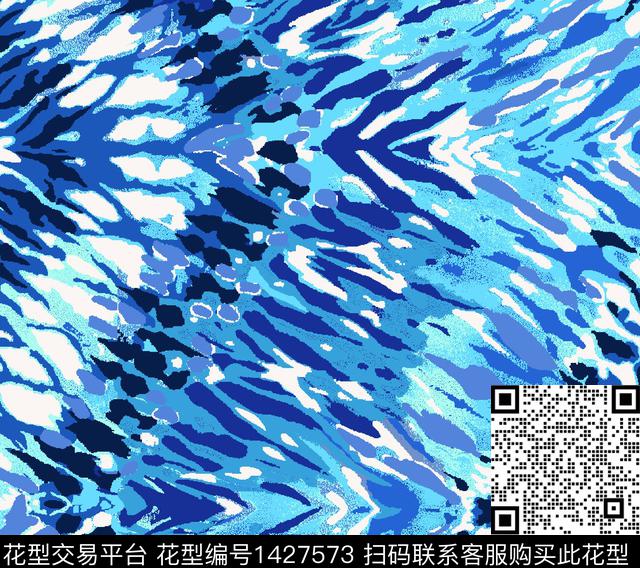 C6564P.jpg - 1427573 - 炫彩 简约 底纹 - 传统印花花型 － 女装花型设计 － 瓦栏
