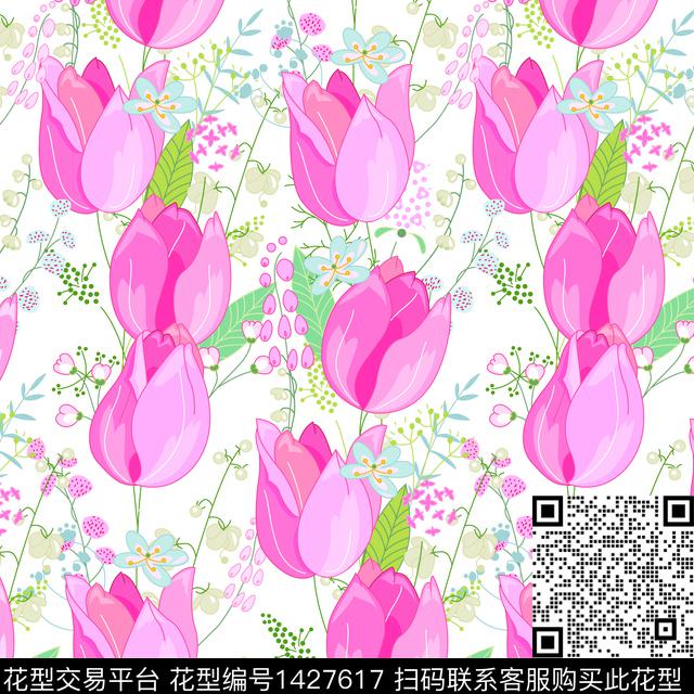 f32.jpg - 1427617 - 数码花型 复古 花卉 - 数码印花花型 － 女装花型设计 － 瓦栏