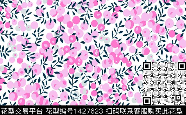 f37.jpg - 1427623 - 数码花型 复古 花卉 - 数码印花花型 － 女装花型设计 － 瓦栏