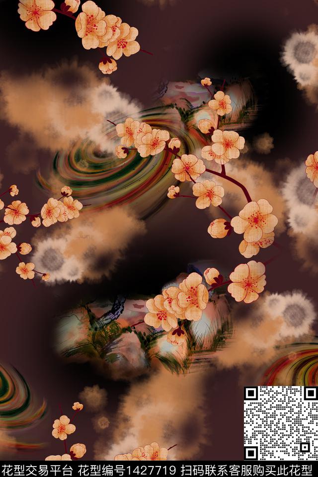 HTB1Z795.jpg - 1427719 - 连衣裙 女装 花卉 - 传统印花花型 － 女装花型设计 － 瓦栏
