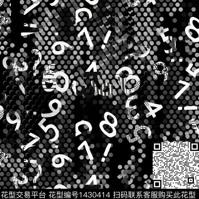 xz2042.jpg - 1430414 - 字母 几何 时尚 - 数码印花花型 － 男装花型设计 － 瓦栏