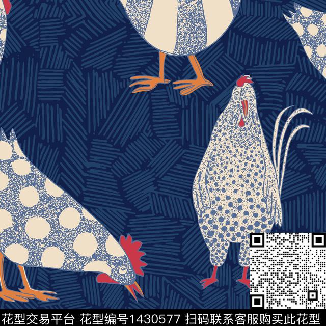 童装卡通线条传统印花花型下载（图片编号: 1430577） - 瓦栏（Walan）