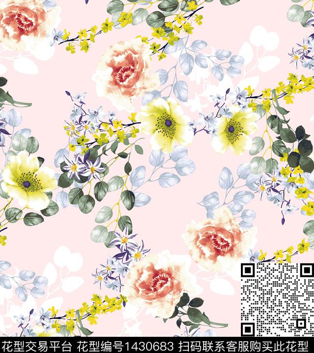 20210620.jpg - 1430683 - 数码花型 民族花卉 花卉 - 数码印花花型 － 女装花型设计 － 瓦栏