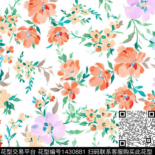 xz2045.jpg - 1430881 - 花卉 小清新 真丝 - 数码印花花型 － 女装花型设计 － 瓦栏