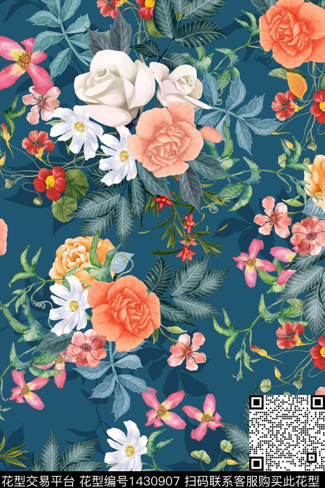2021-06-17.jpg - 1430907 - 女装 花卉 真丝 - 数码印花花型 － 女装花型设计 － 瓦栏