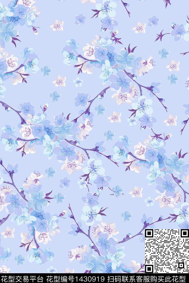 花卉年轻女性大牌风数码印花花型下载（图片编号: 1430919） - 瓦栏（Walan）