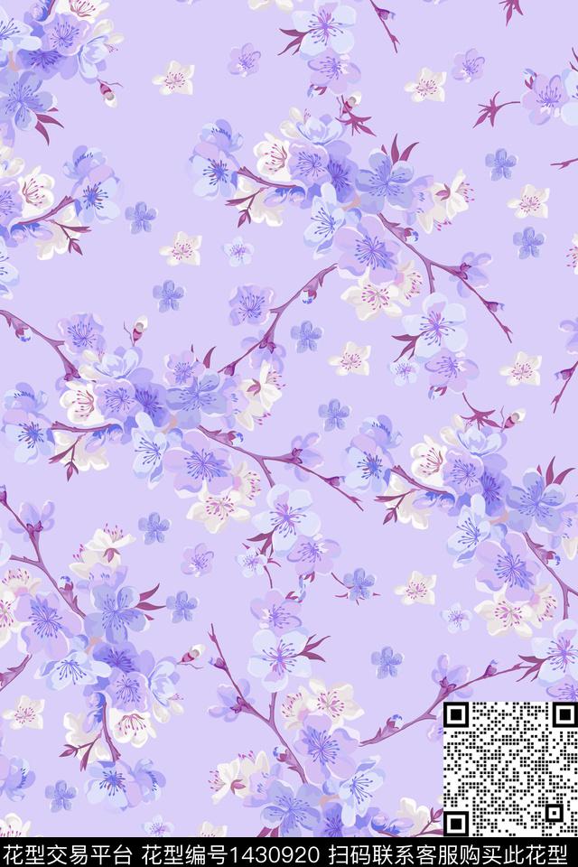 花卉年轻女性大牌风数码印花花型下载（图片编号: 1430920） - 瓦栏（Walan）