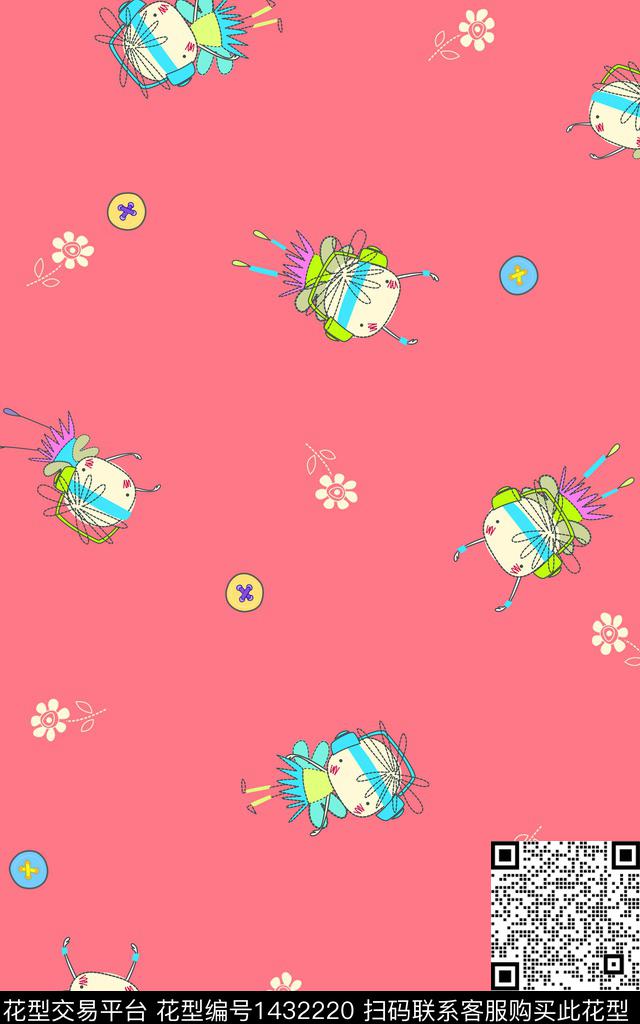 zsy-289.jpg - 1432220 - 可爱 卡通 小童 - 传统印花花型 － 童装花型设计 － 瓦栏