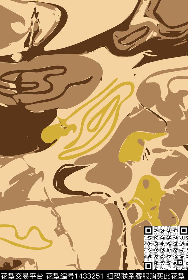 提花花型几何大牌风数码印花花型下载（图片编号: 1433251） - 瓦栏（Walan）