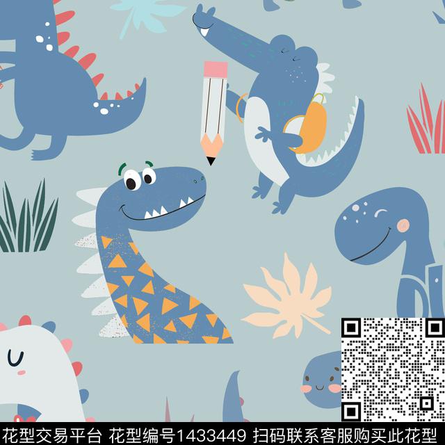 ZJY2020-07-10gai1.jpg - 1433449 - 卡通 小怪兽 印花 - 传统印花花型 － 床品花型设计 － 瓦栏