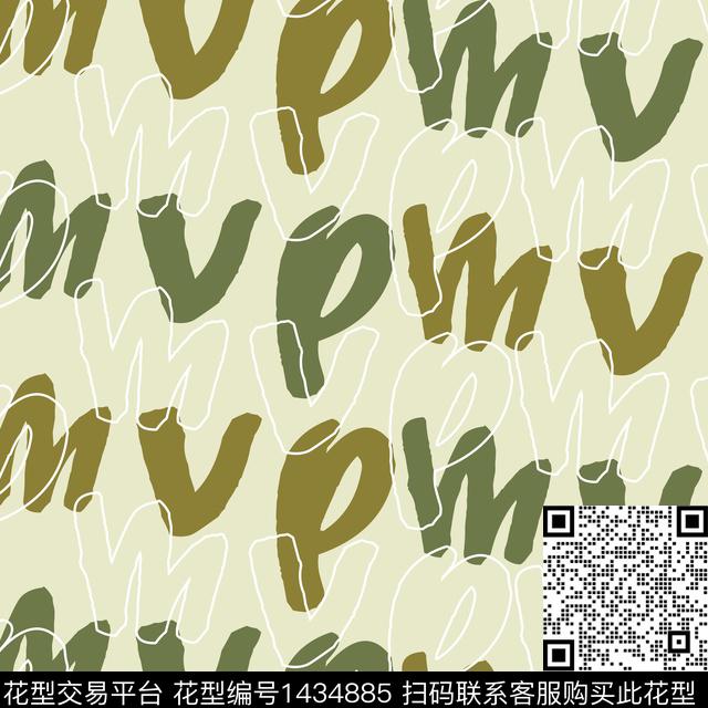 MVP7001.jpg - 1434885 - 字母 几何 男装 - 传统印花花型 － 男装花型设计 － 瓦栏