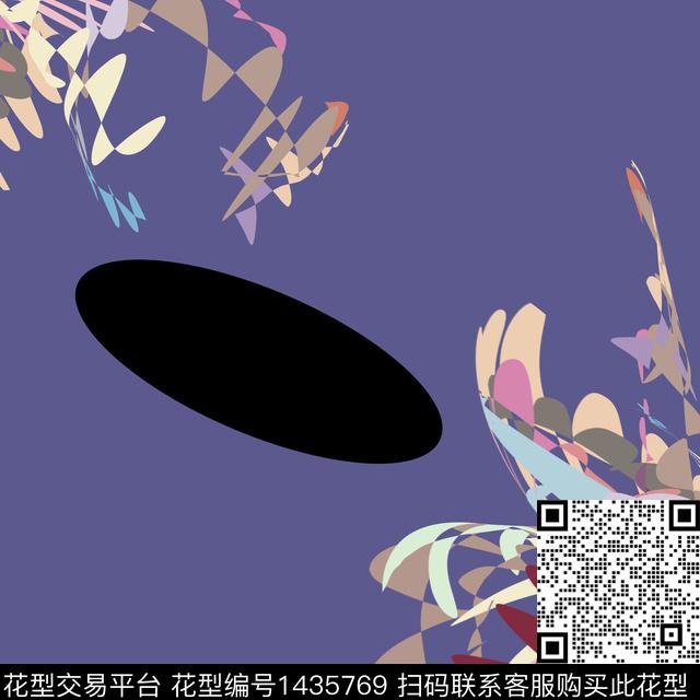 蝴蝶3.jpg - 1435769 - 趋势花型 ETRO 几何花卉 - 传统印花花型 － 女装花型设计 － 瓦栏