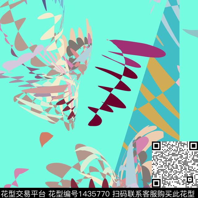 蝴蝶4.jpg - 1435770 - 蝴蝶兰 花卉 大牌风 - 传统印花花型 － 女装花型设计 － 瓦栏