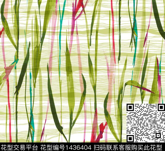 几何格子大牌风传统印花花型下载（图片编号: 1436404） - 瓦栏（Walan）