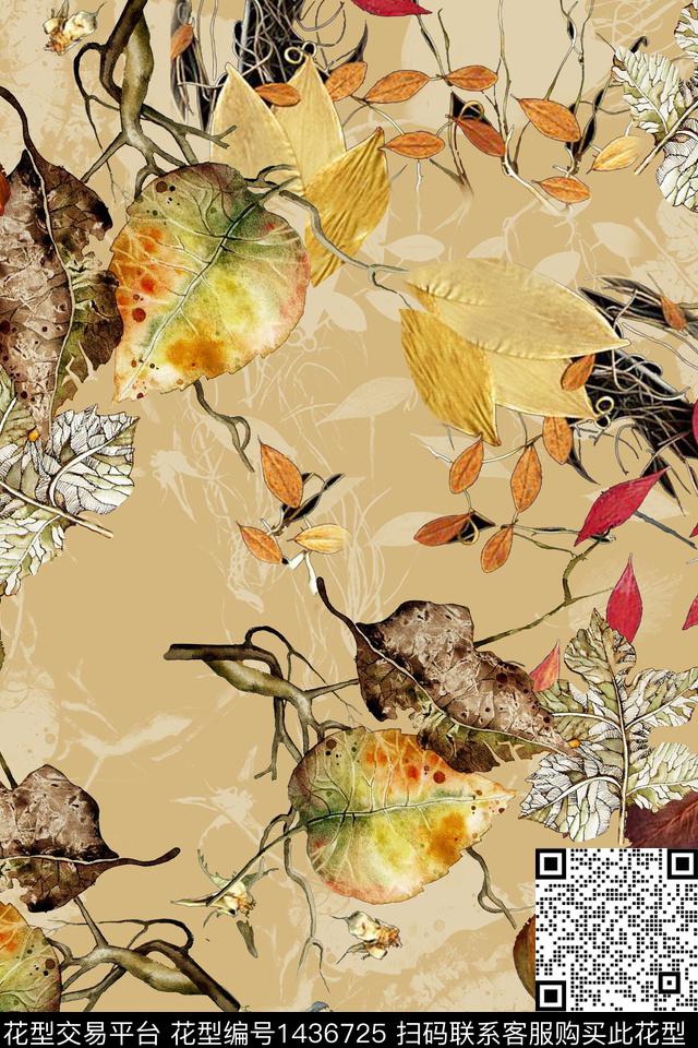 肌理纹理抽象数码印花花型下载（图片编号: 1436725） - 瓦栏（Walan）