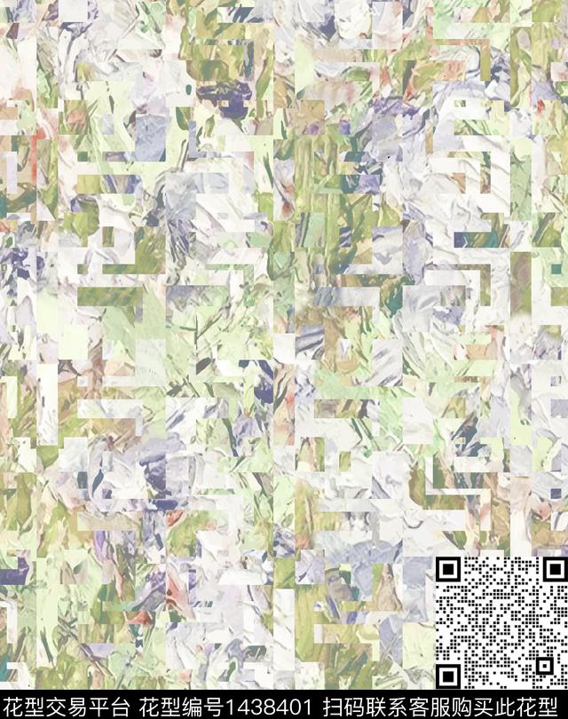 WL0713D.jpg - 1438401 - 几何 水彩 绘画 - 数码印花花型 － 女装花型设计 － 瓦栏