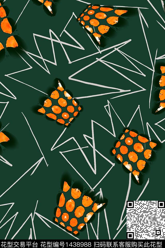 线条几何肌理数码印花花型下载（图片编号: 1438988） - 瓦栏（Walan）