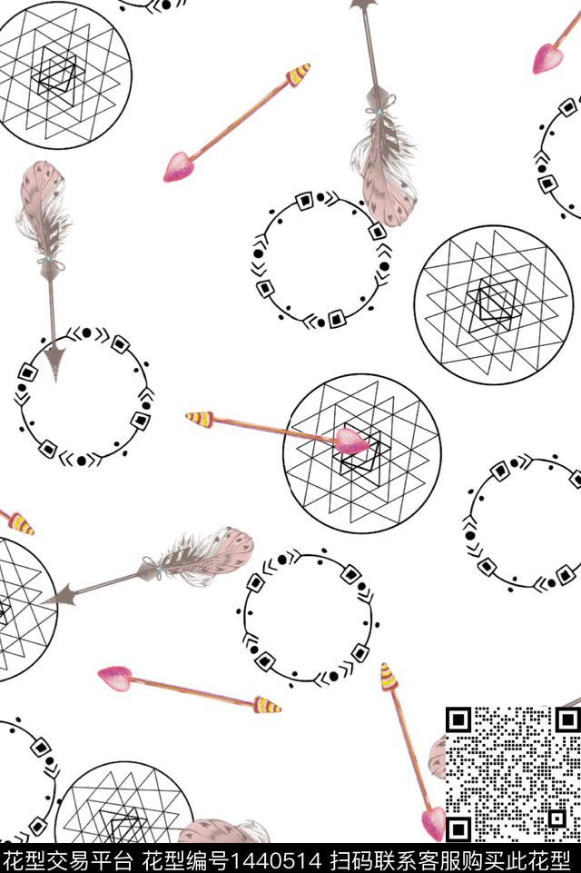 11.jpg - 1440514 - 数码花型 彩底花卉 几何 - 数码印花花型 － 女装花型设计 － 瓦栏