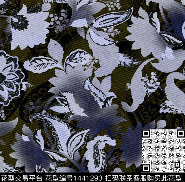 07261-4.jpg - 1441293 - 肌理 扎染花型 迷彩 - 数码印花花型 － 男装花型设计 － 瓦栏