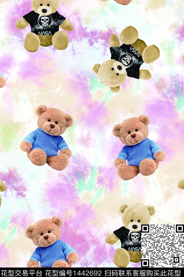 数码花型童装女装数码印花花型下载（图片编号: 1442692） - 瓦栏（Walan）