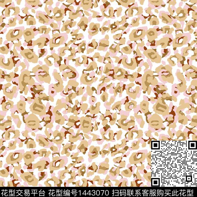 豹纹满版散花传统花型传统印花花型下载（图片编号: 1443070） - 瓦栏（Walan）