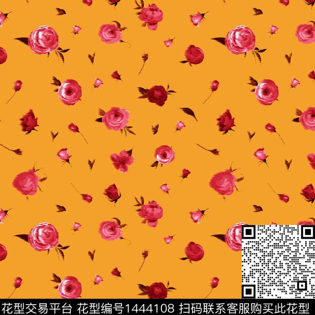 大牌风小碎花Carolina数码印花花型下载（图片编号: 1444108） - 瓦栏（Walan）