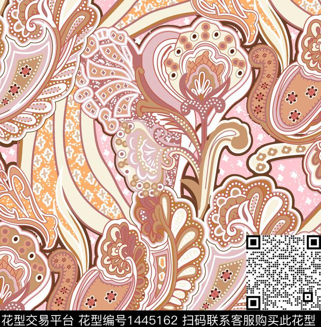 数码花型女装大牌风数码印花花型下载（图片编号: 1445162） - 瓦栏（Walan）