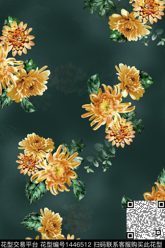 纸印花包金民族风数码印花花型下载（图片编号: 1446512） - 瓦栏（Walan）