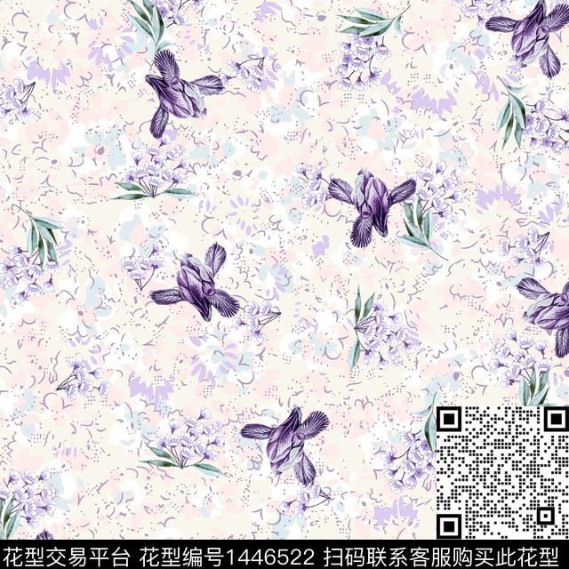 花卉小碎花满版散花传统印花花型下载（图片编号: 1446522） - 瓦栏（Walan）
