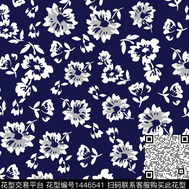 花卉小碎花满版散花传统印花花型下载（图片编号: 1446541） - 瓦栏（Walan）