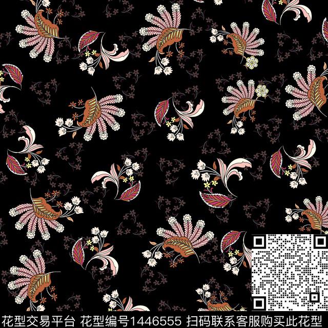 花卉小碎花满版散花传统印花花型下载（图片编号: 1446555） - 瓦栏（Walan）
