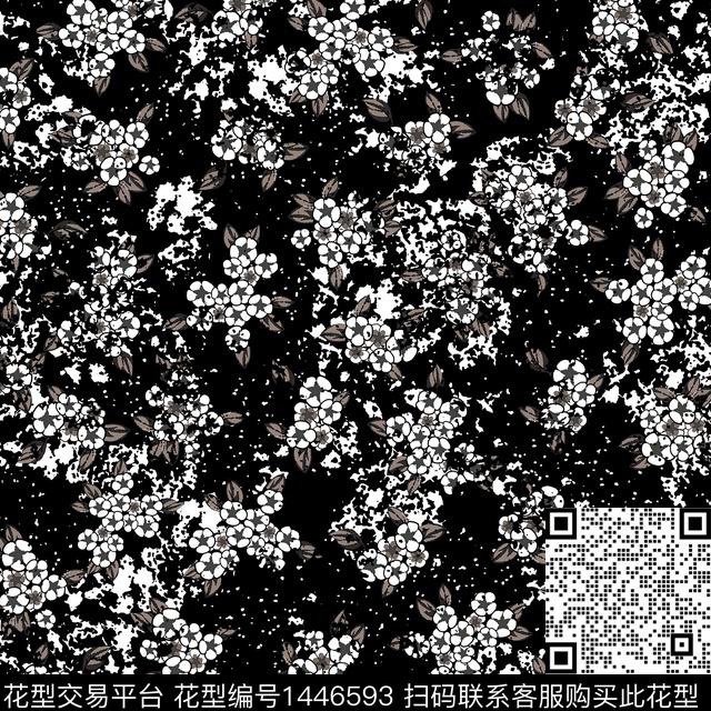 花卉小碎花满版散花传统印花花型下载（图片编号: 1446593） - 瓦栏（Walan）