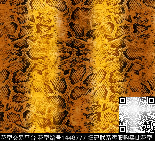 蛇纹卡通数码印花花型下载（图片编号: 1446777） - 瓦栏（Walan）