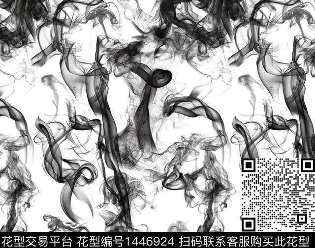 10-11.jpg - 1446924 - 扎染花型 烟雾 抽象 - 数码印花花型 － 泳装花型设计 － 瓦栏