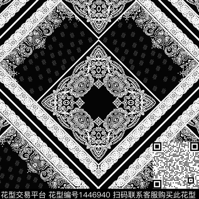 肌理几何男装格子数码印花花型下载（图片编号: 1446940） - 瓦栏（Walan）