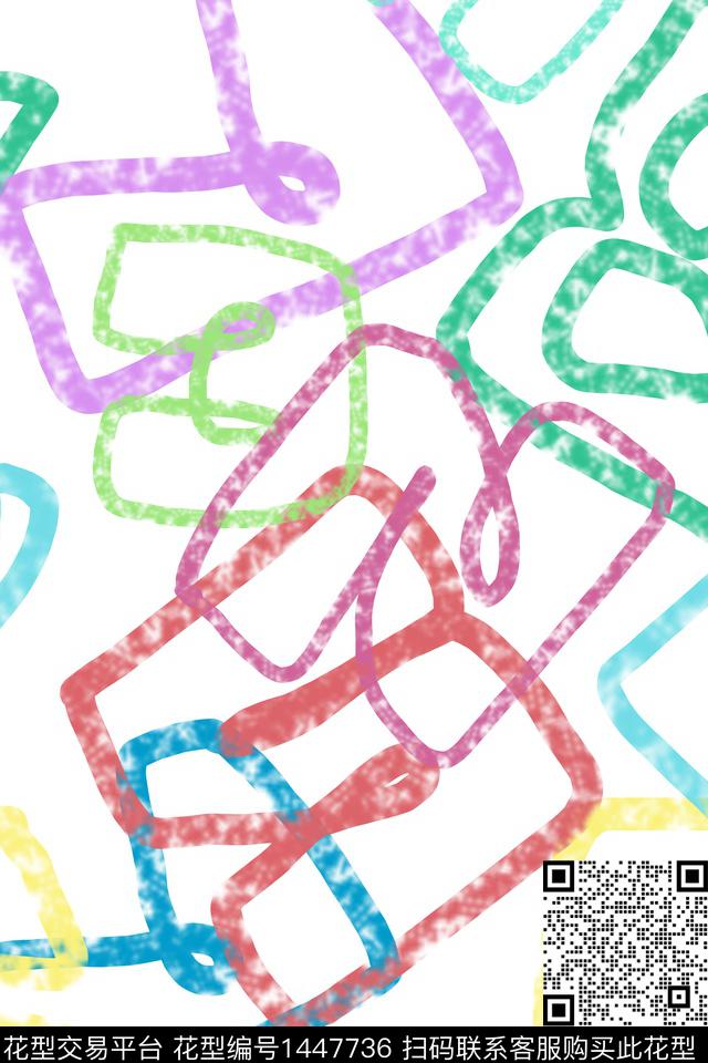 简约大牌风潮牌数码印花花型下载（图片编号: 1447736） - 瓦栏（Walan）