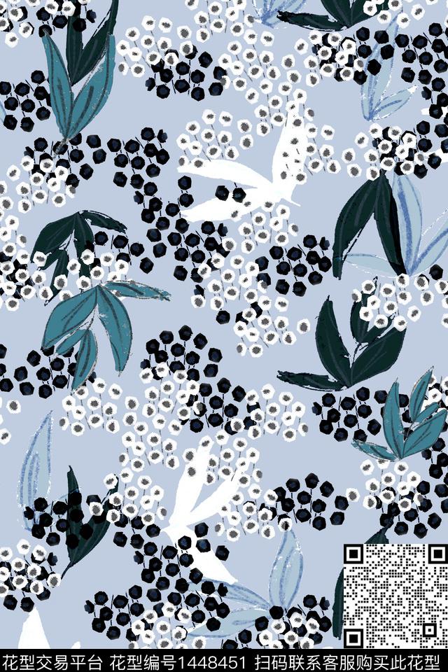 肌理小清新小碎花数码印花花型下载（图片编号: 1448451） - 瓦栏（Walan）