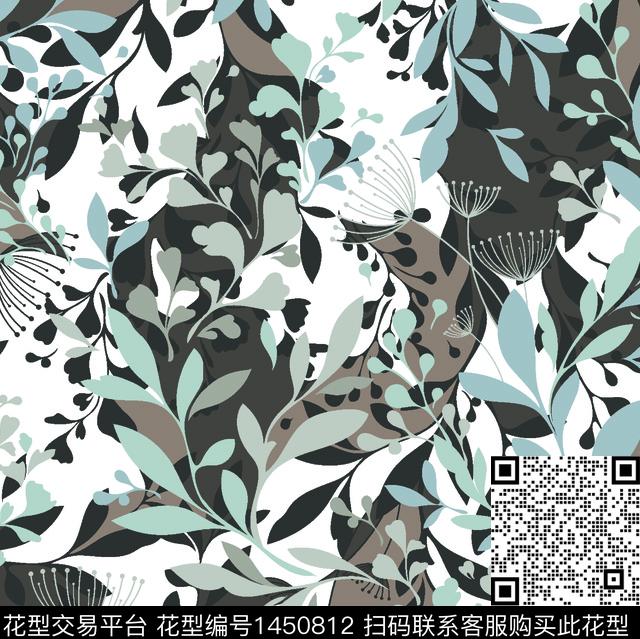 7.jpg - 1450812 - 数码花型 花卉 大牌风 - 数码印花花型 － 男装花型设计 － 瓦栏