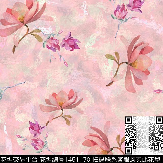 BSMYSJ0568.jpg - 1451170 - 绿植树叶 数码花型 花卉 - 数码印花花型 － 女装花型设计 － 瓦栏