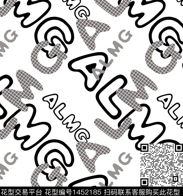09月标题-17.jpg - 1452185 - 字母 几何 数码花型 - 数码印花花型 － 男装花型设计 － 瓦栏