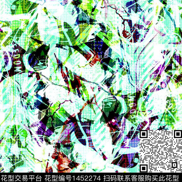 z8.jpg - 1452274 - 趋势花型 字母 男装满版花 - 数码印花花型 － 男装花型设计 － 瓦栏