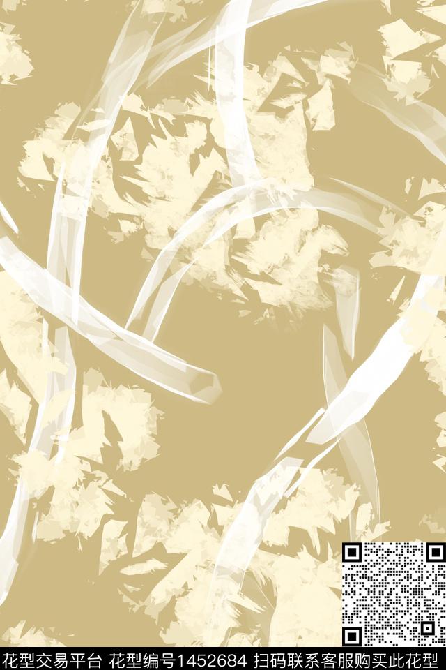肌理旗袍抽象数码印花花型下载（图片编号: 1452684） - 瓦栏（Walan）