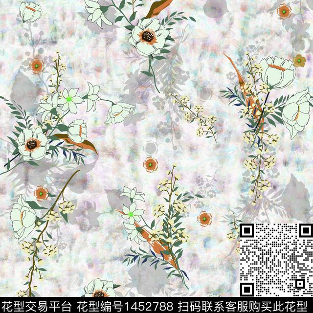 BSMYSJ0579.jpg - 1452788 - 绿植树叶 数码花型 花卉 - 数码印花花型 － 女装花型设计 － 瓦栏