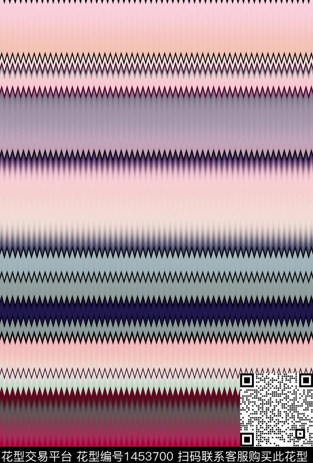 GT019.jpg - 1453700 - 几何 波浪纹 抽象 - 数码印花花型 － 女装花型设计 － 瓦栏