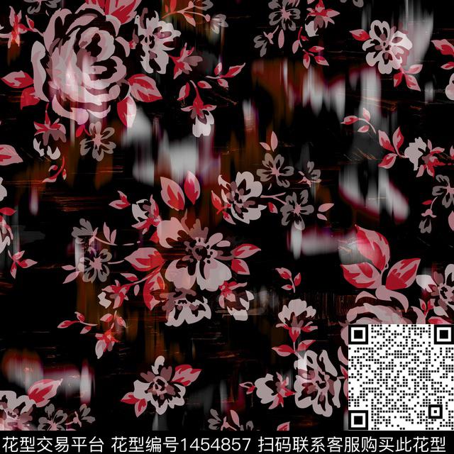 BSMYSJ0599.jpg - 1454857 - 绿植树叶 数码花型 花卉 - 数码印花花型 － 女装花型设计 － 瓦栏
