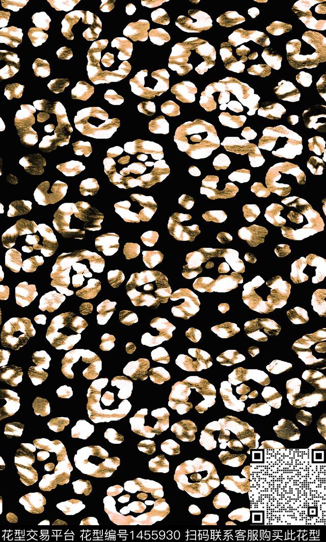 xz2459.jpg - 1455930 - 时尚 豹纹 真丝 - 数码印花花型 － 女装花型设计 － 瓦栏