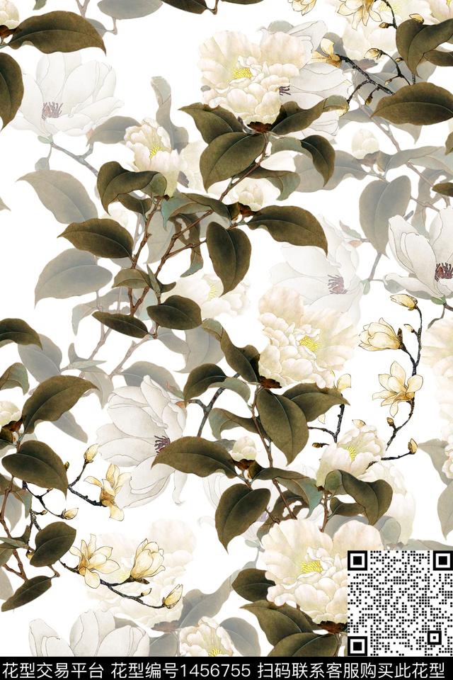 xz2473.jpg - 1456755 - 时尚 中国 真丝 - 数码印花花型 － 女装花型设计 － 瓦栏