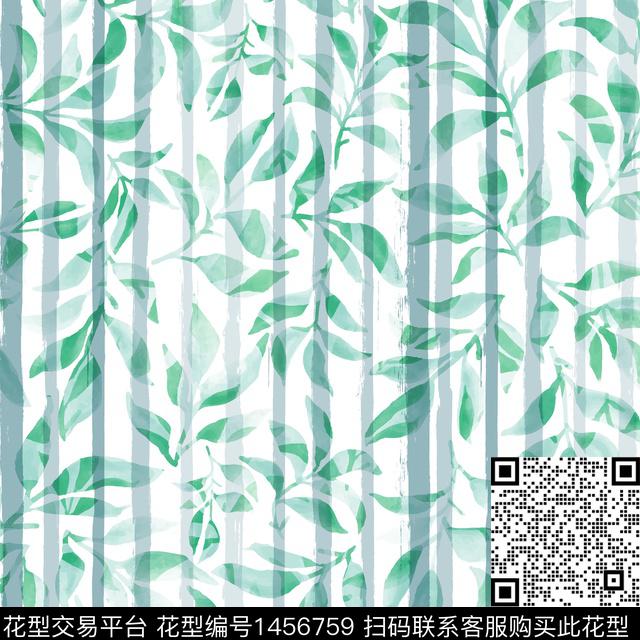 xz2477.jpg - 1456759 - 几何 小清新 真丝 - 数码印花花型 － 女装花型设计 － 瓦栏