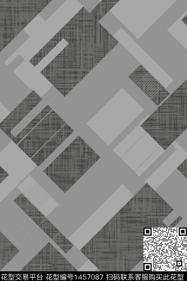 几何肌理男装数码印花花型下载（图片编号: 1457087） - 瓦栏（Walan）